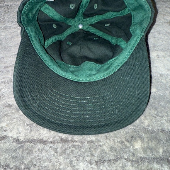Vintage Calvin Klein Snapback Dad Hat Cap CK Logo‎ Cotton Green Made in USA - Picture 5 of 7